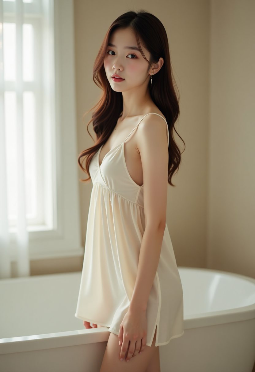 父子俩轮流上阵做菜，父亲与儿子在厨房准备晚餐